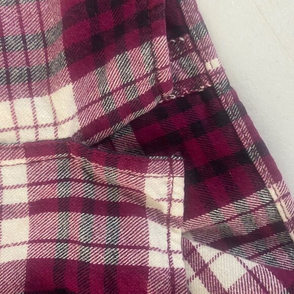 Duluth Trading Womens Plaid Flannel Shirt XL Button-Up Casual Comfy Soft - Picture 5 of 8